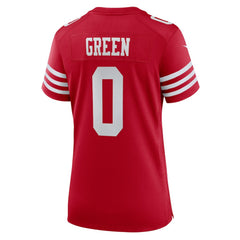 Renardo Green San Francisco 49ers Women's Team Game Jersey Scarlet | Nike for Sale