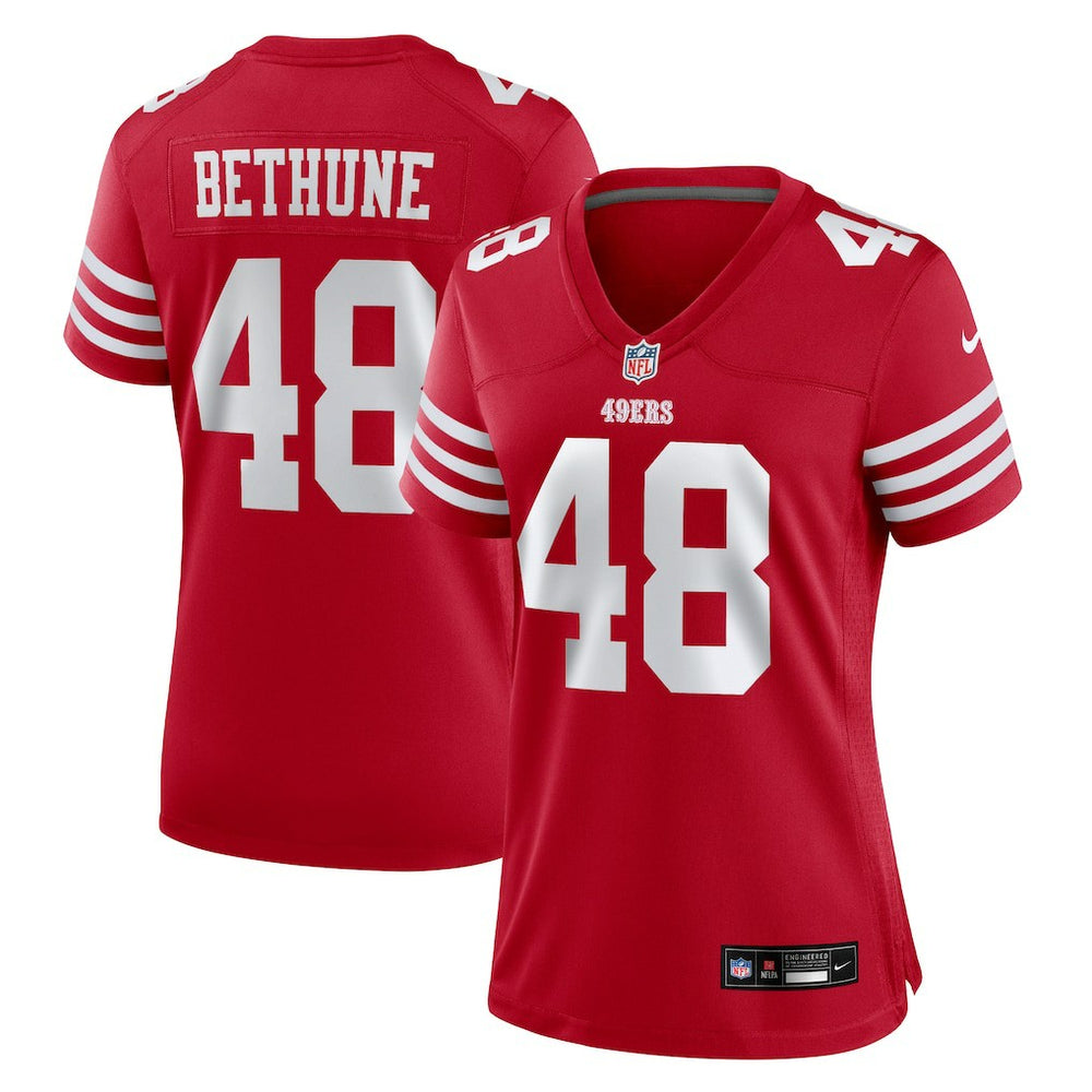 Tatum Bethune San Francisco 49ers Women's Team Game Jersey Scarlet | Nike for Sale