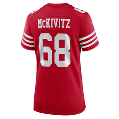 Colton McKivitz San Francisco 49ers Women's Team Game Jersey Scarlet | Nike for Sale