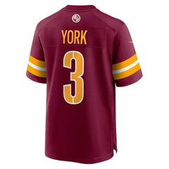 Cade York Washington Commanders Game Jersey Burgundy | Nike for Sale