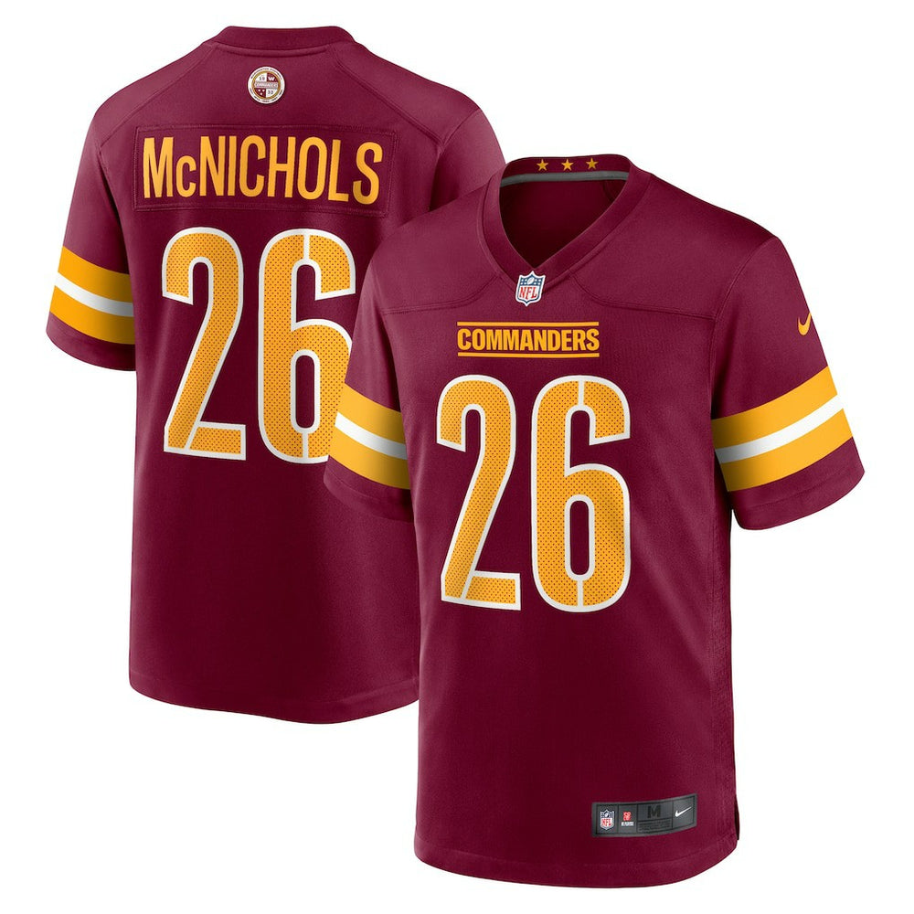 Jeremy McNichols Washington Commanders Game Jersey Burgundy | Nike for Sale