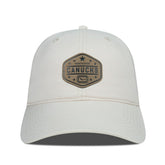 Vancouver Canucks Men's Levelwear Faux Leather Patch Unstructured Adjustable Hat - Cream - NHL