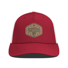 Florida Panthers Men's Levelwear Faux Leather Patch Structured Adjustable Hat - Red - NHL