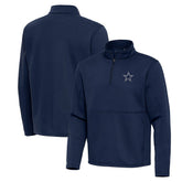 Dallas Cowboys Antigua Twist Quarter-Zip Pullover Jacket Navy | NFL