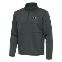 Houston Texans Antigua Twist Quarter-Zip Pullover Jacket Pewter | NFL