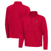 Houston Texans Antigua Twist Quarter-Zip Pullover Jacket Red | NFL