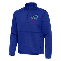 Buffalo Bills Antigua Twist Quarter-Zip Pullover Jacket Royal | NFL