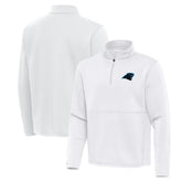 Carolina Panthers Antigua Twist Quarter-Zip Pullover Jacket White | NFL