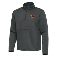 Washington Commanders Antigua Twist Quarter-Zip Pullover Jacket Pewter | NFL