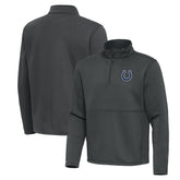 Indianapolis Colts Antigua Twist Quarter-Zip Pullover Jacket Pewter | NFL