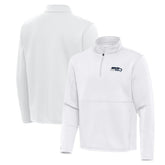Seattle Seahawks Antigua Twist Quarter-Zip Pullover Jacket White | NFL