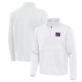 New York Giants Antigua Twist Quarter-Zip Pullover Jacket White | NFL