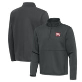 New York Giants Antigua Twist Quarter-Zip Pullover Jacket Pewter | NFL