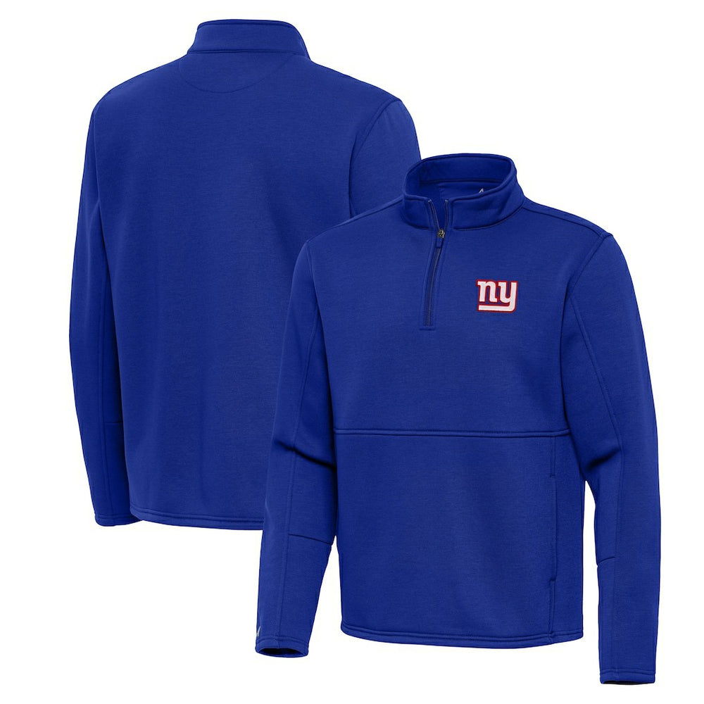 New York Giants Antigua Twist Quarter-Zip Pullover Jacket Royal | NFL