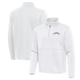 Los Angeles Chargers Antigua Twist Quarter-Zip Pullover Jacket White | NFL