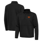 Washington Commanders Antigua Twist Quarter-Zip Pullover Jacket Black | NFL