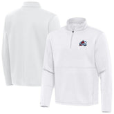 Colorado Avalanche Antigua Twist Quarter-Zip Pullover Jacket - White - NHL