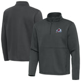 Colorado Avalanche Antigua Twist Quarter-Zip Pullover Jacket - Silver - NHL