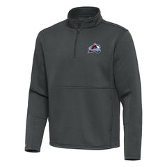 Colorado Avalanche Antigua Twist Quarter-Zip Pullover Jacket - Silver - NHL
