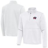 Columbus Blue Jackets Antigua Twist Quarter-Zip Pullover Jacket - White - NHL