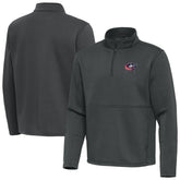 Columbus Blue Jackets Antigua Twist Quarter-Zip Pullover Jacket - Silver - NHL