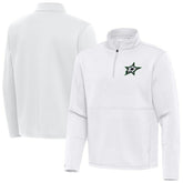Dallas Stars Antigua Twist Quarter-Zip Pullover Jacket - White - NHL