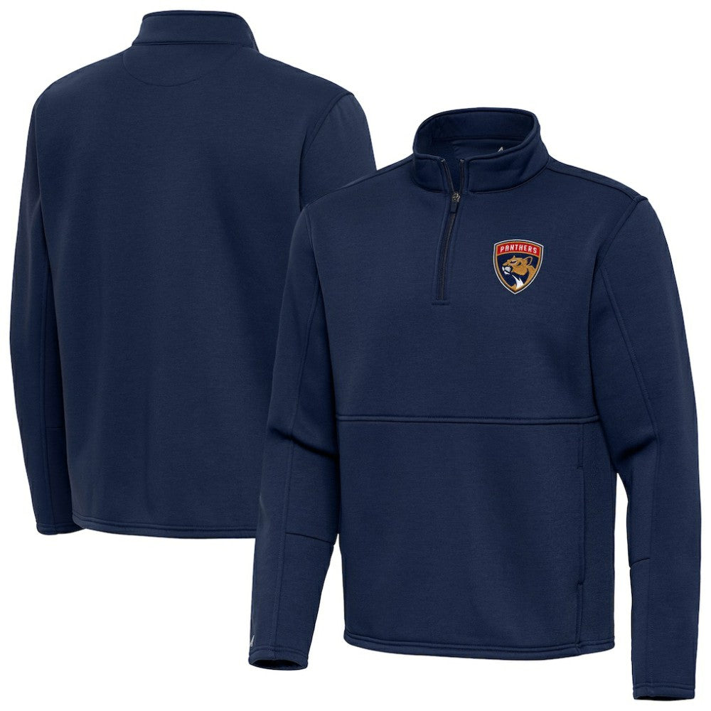 Florida Panthers Antigua Twist Quarter-Zip Pullover Jacket - Navy - NHL