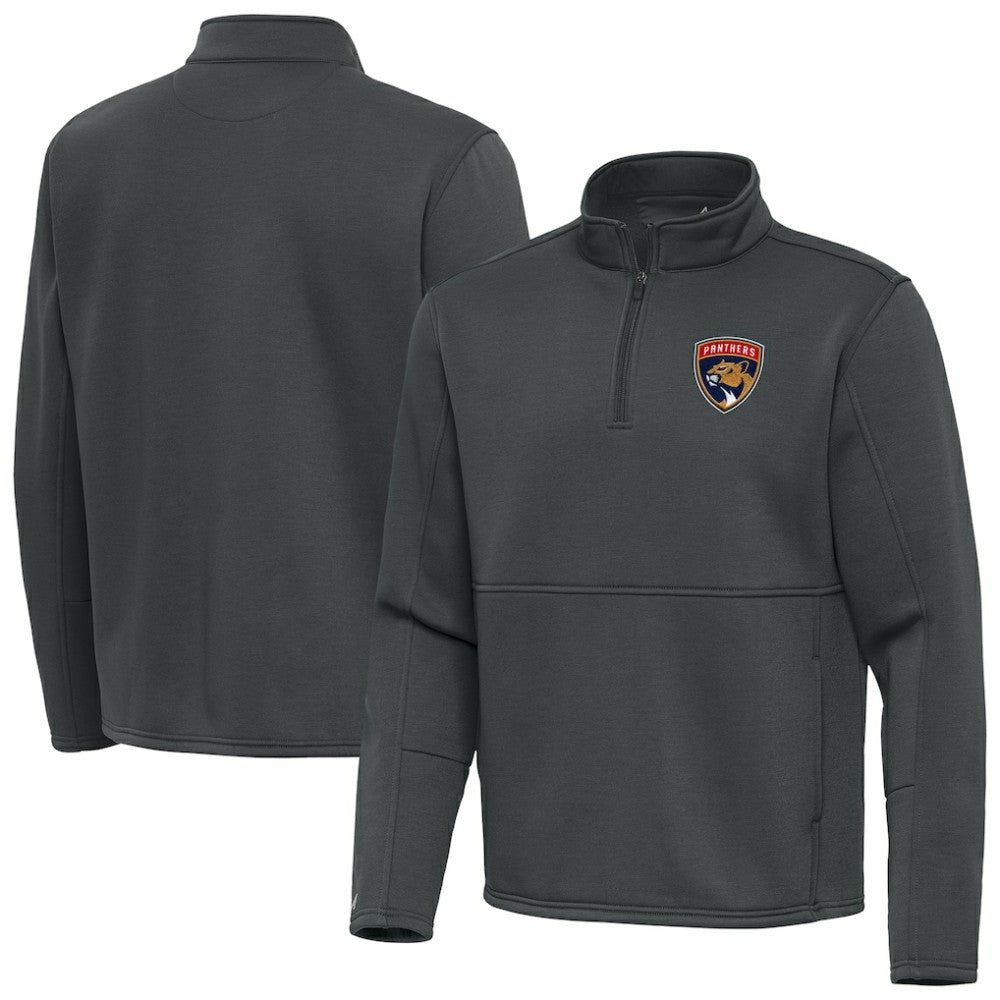 Florida Panthers Antigua Twist Quarter-Zip Pullover Jacket - Pewter - NHL