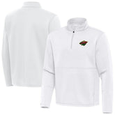 Minnesota Wild Antigua Twist Quarter-Zip Pullover Jacket - White - NHL