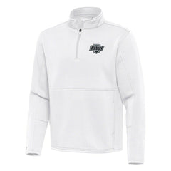 Los Angeles Kings Antigua Twist Quarter-Zip Pullover Jacket - White - NHL