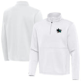 San Jose Sharks Antigua Twist Quarter-Zip Pullover Jacket - White - NHL