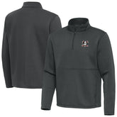 Anaheim Ducks Antigua Twist Quarter-Zip Pullover Jacket - Silver - NHL