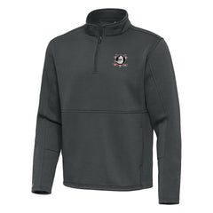 Anaheim Ducks Antigua Twist Quarter-Zip Pullover Jacket - Silver - NHL