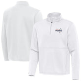 Washington Capitals Antigua Twist Quarter-Zip Pullover Jacket - White - NHL