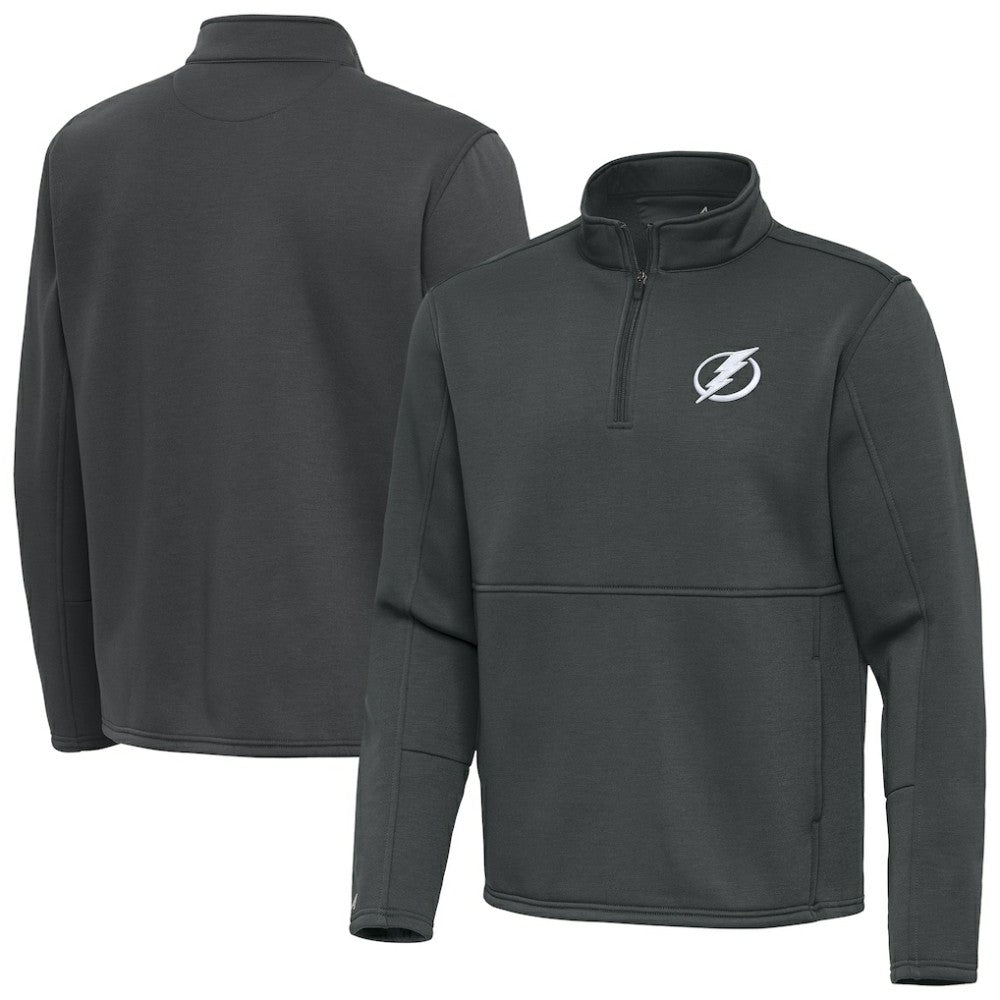 Tampa Bay Lightning Antigua Twist Quarter-Zip Pullover Jacket - Pewter - NHL