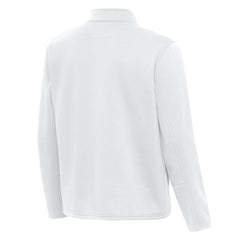 Toronto Maple Leafs Antigua Twist Quarter-Zip Pullover Jacket - White - NHL