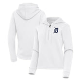 Detroit Tigers Antigua Women's Contemporary Quarter-Zip Hoodie - MLB