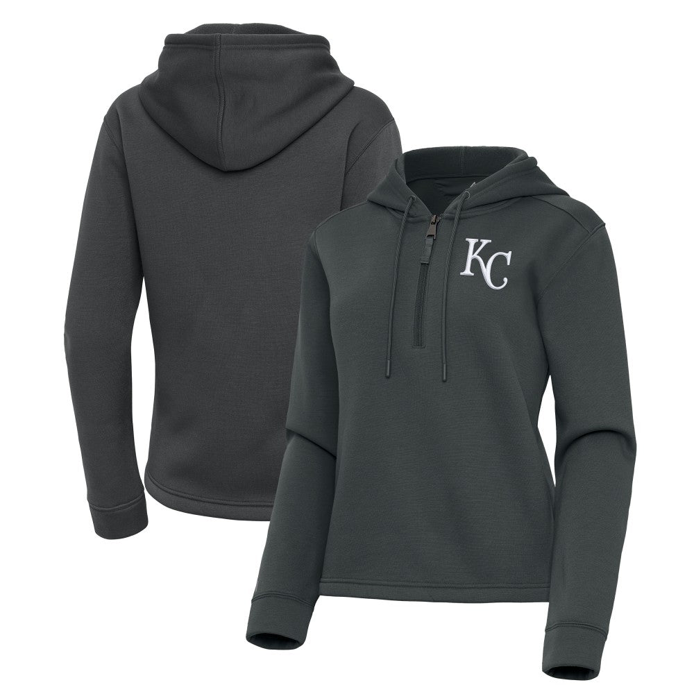Kansas City Royals Antigua Women's Contemporary Quarter-Zip Hoodie - MLB