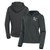 Kansas City Royals Antigua Women's Contemporary Quarter-Zip Hoodie - MLB