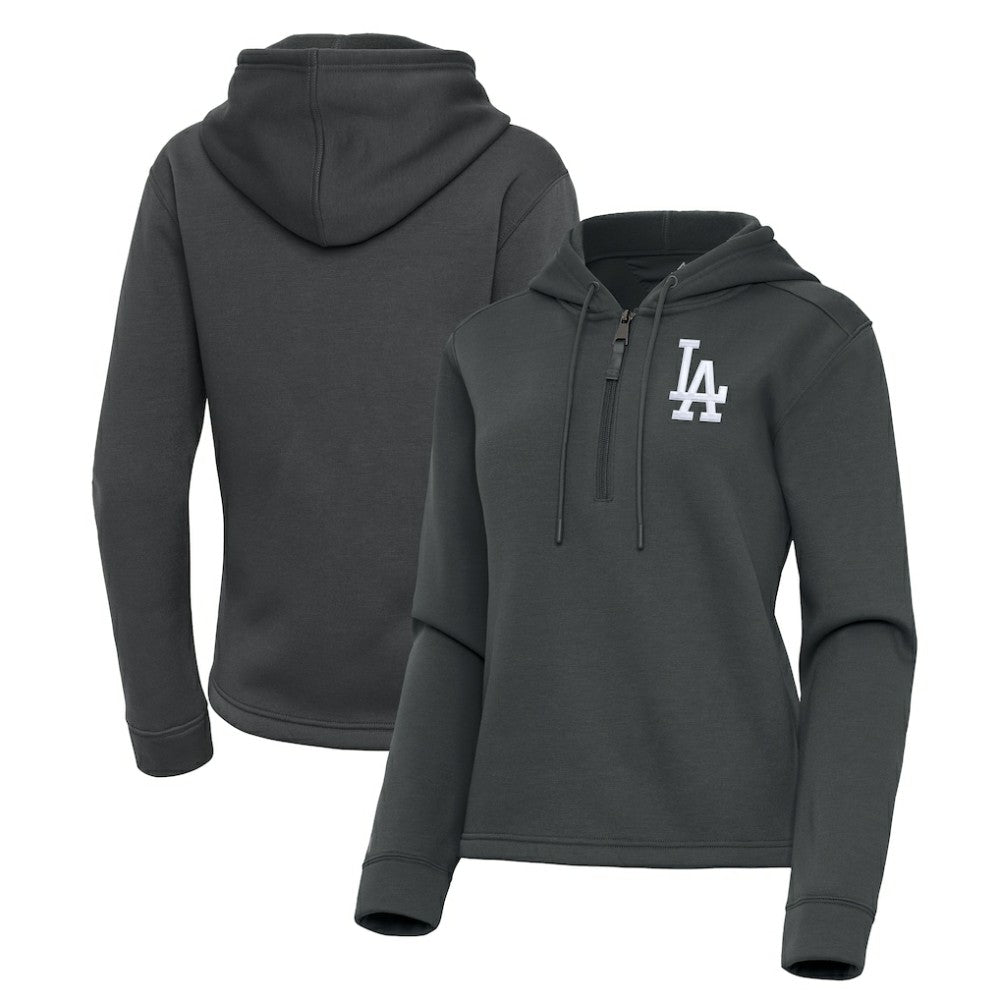 Los Angeles Dodgers Antigua Women's Contemporary Quarter-Zip Hoodie - MLB