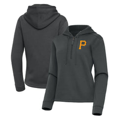Pittsburgh Pirates Antigua Women's Contemporary Quarter-Zip Hoodie - MLB