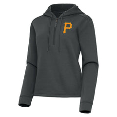 Pittsburgh Pirates Antigua Women's Contemporary Quarter-Zip Hoodie - MLB