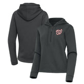 Washington Nationals Antigua Women's Contemporary Quarter-Zip Hoodie - MLB