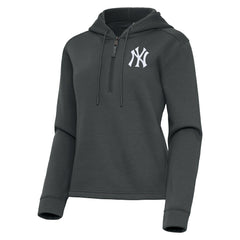 New York Yankees Antigua Women's Contemporary Quarter-Zip Hoodie - MLB