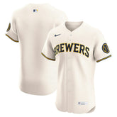 Milwaukee Brewers Nike Home Elite Jersey - MLB