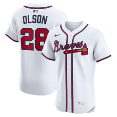 Matt Olson Atlanta Braves Nike Home Elite Player Jersey - MLB