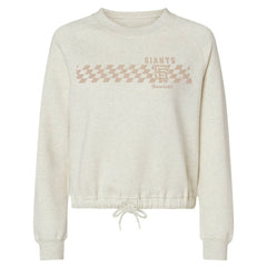 San Francisco Giants Soft as a Grape Women's Tonal Checkered Sweatshirt - MLB