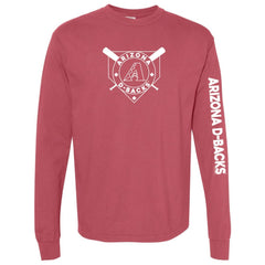 Arizona Diamondbacks Soft as a Grape Women's Pigment Dye Long Sleeve T-Shirt - MLB