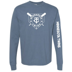 Minnesota Twins Soft as a Grape Women's Pigment Dye Long Sleeve T-Shirt - MLB