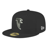 Atlanta Falcons New Era Omaha Throwback 59FIFTY Fitted Hat Black | NFL